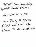 Protest Fire-bombing