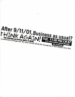 After 9/11/01, Business as usual?  Think Again!