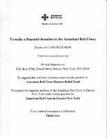 To make a financial donation to the American Red Cross
