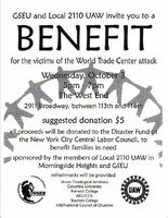 Benefit for the Victims of the World Trade Center Attack