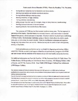 Facts For Families:  Posttraumatic Stress Disorder (PTSD) [2 of 2]