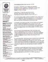 National Lawyers Guild Urges Government to Protect Civil Liberties, Punish Bias Crimes and Refrain f