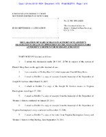 Declaration of Mary Schiavo in Support of Plaintiffs Memorandum of Law in Opposition To the Massachusetts Port Authority's Motion for Summary Judgement