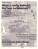 What is really behind the "war on terrorism"?