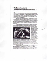 The Same New World: Antiauthoritarian Politics after September 11 [1 of 5]