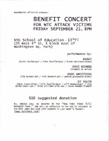 Benefit Concert for WTCAttack Victims